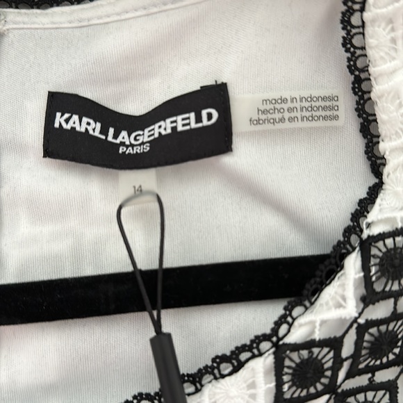 Karl Lagerfeld sleeveless knee length dress BNWT - Picture 3 of 7